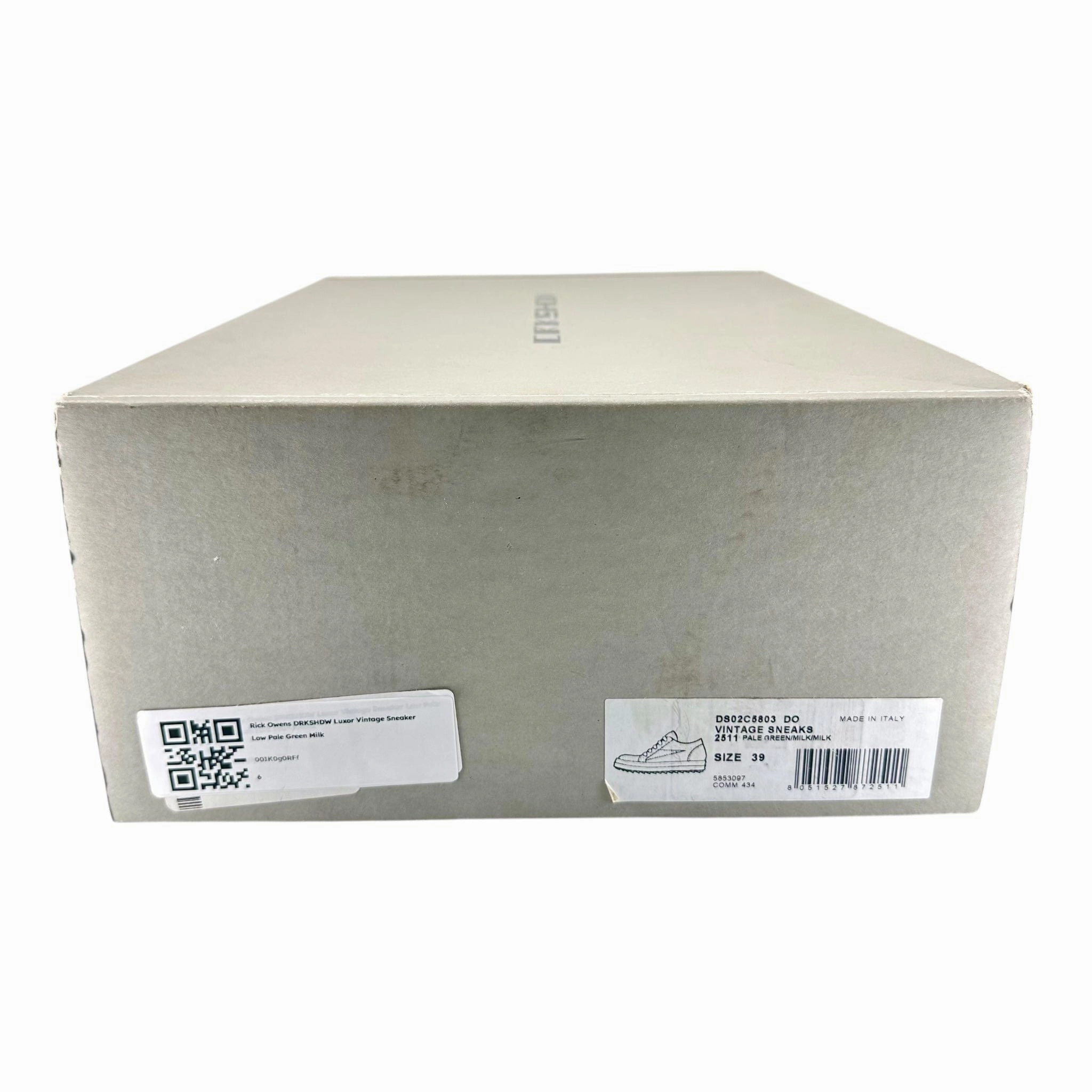Rick Owens DRKSHDW Luxor Vintage Sneaker Low Pale Green Milk Pre-Owned