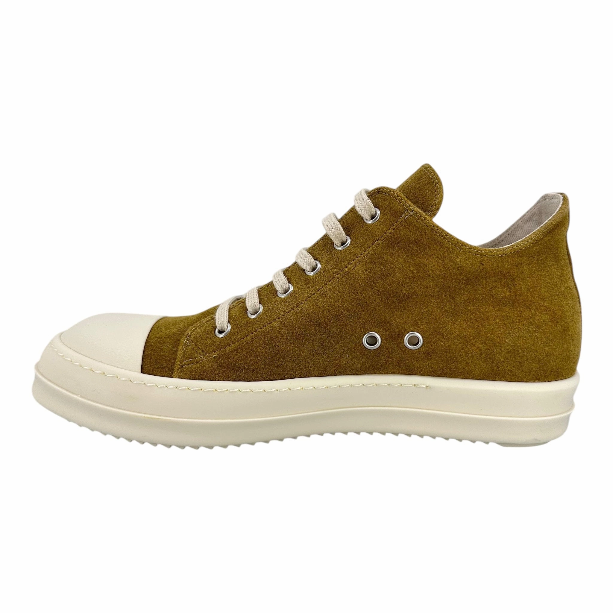 Rick Owens DRKSHDW Ramone Moleskin Sneaker Low Orche Green