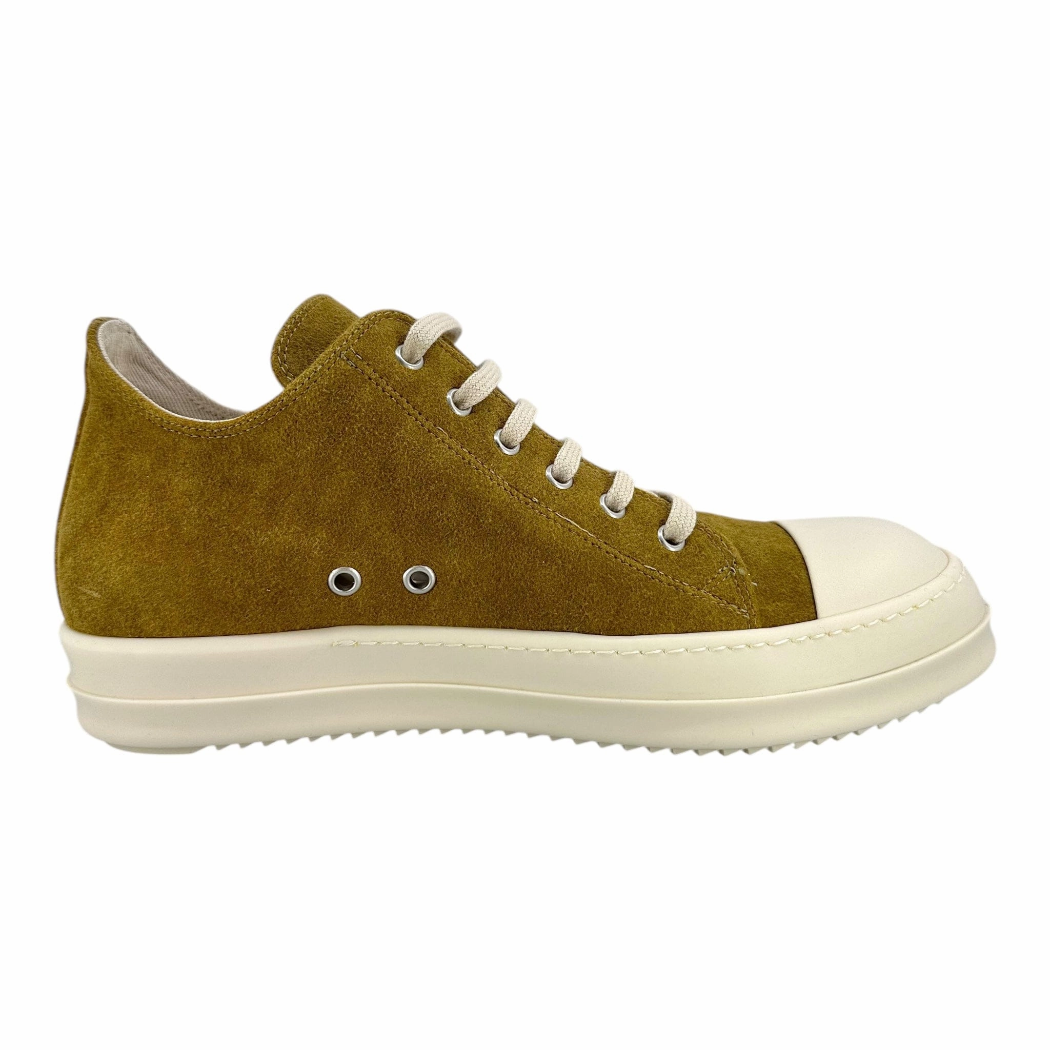 Rick Owens DRKSHDW Ramone Moleskin Sneaker Low Orche Green