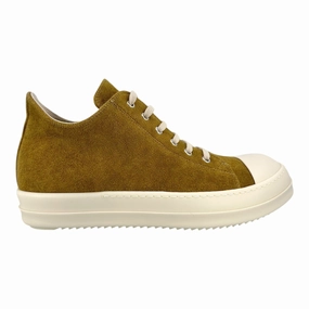 Rick Owens DRKSHDW Ramone Moleskin Sneaker Low Orche Green
