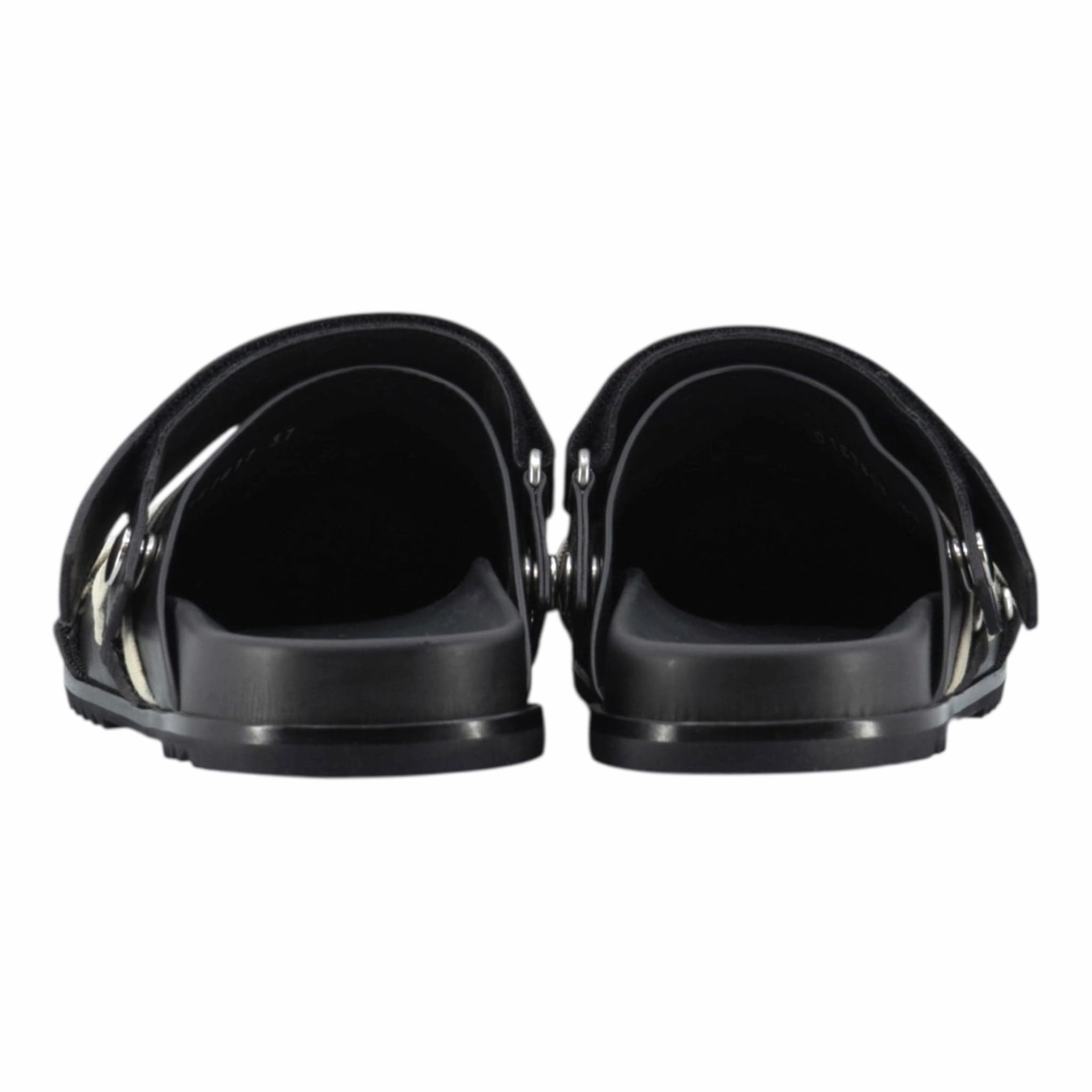 Rick Owens Hollywood Megalaced Mule Sandal Granola Black