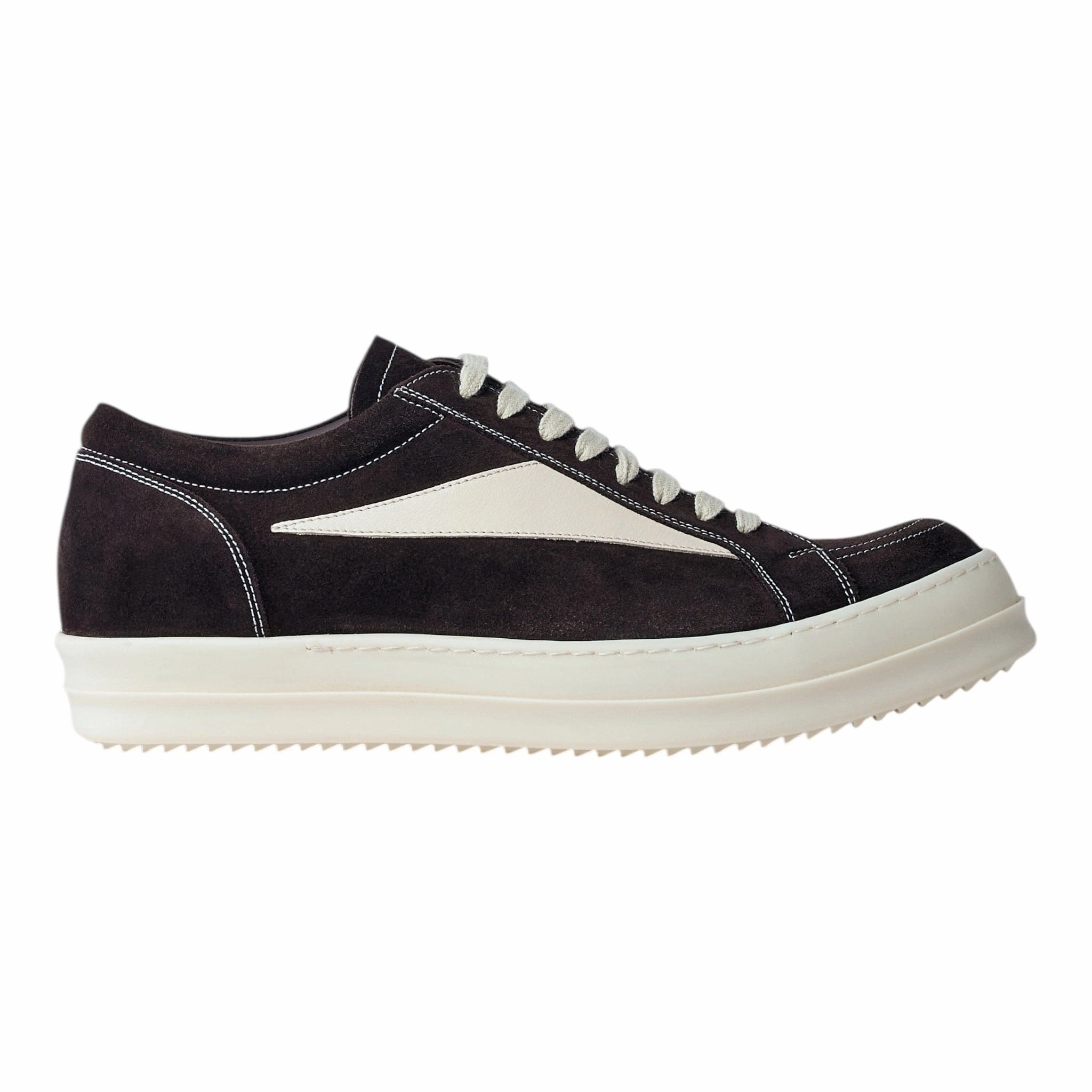 Rick Owens Hollywood Vintage Sneaker Low Mahogany Milk