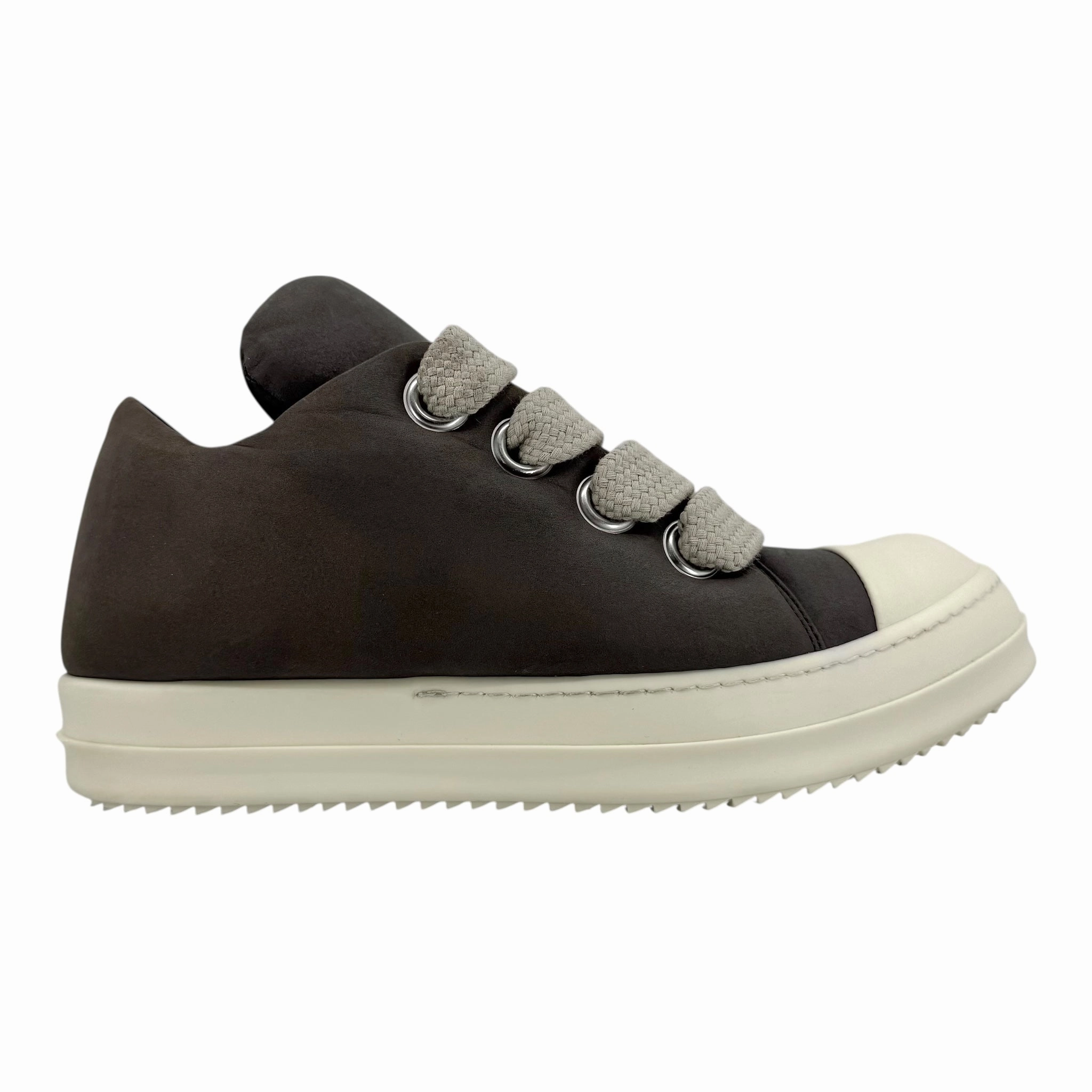 Rick Owens Jumbo Lace Padded Sneaker Low Dark Dust Milk Pre-Owned
