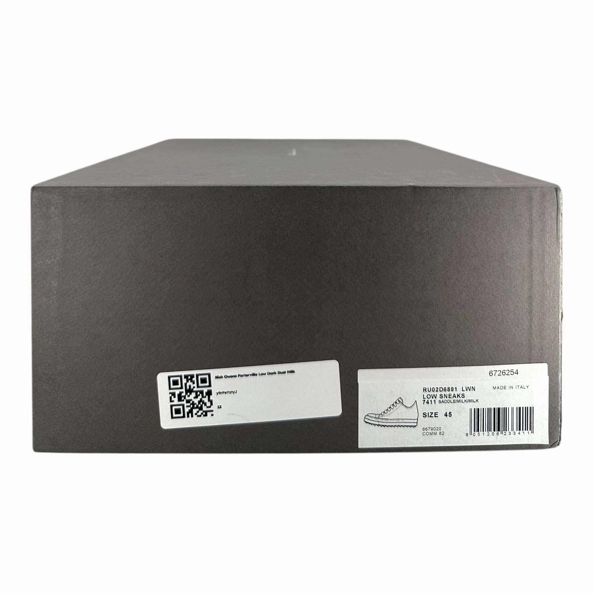 Rick Owens Porterville Sneaker Low Dark Dust Milk Pre-Owned
