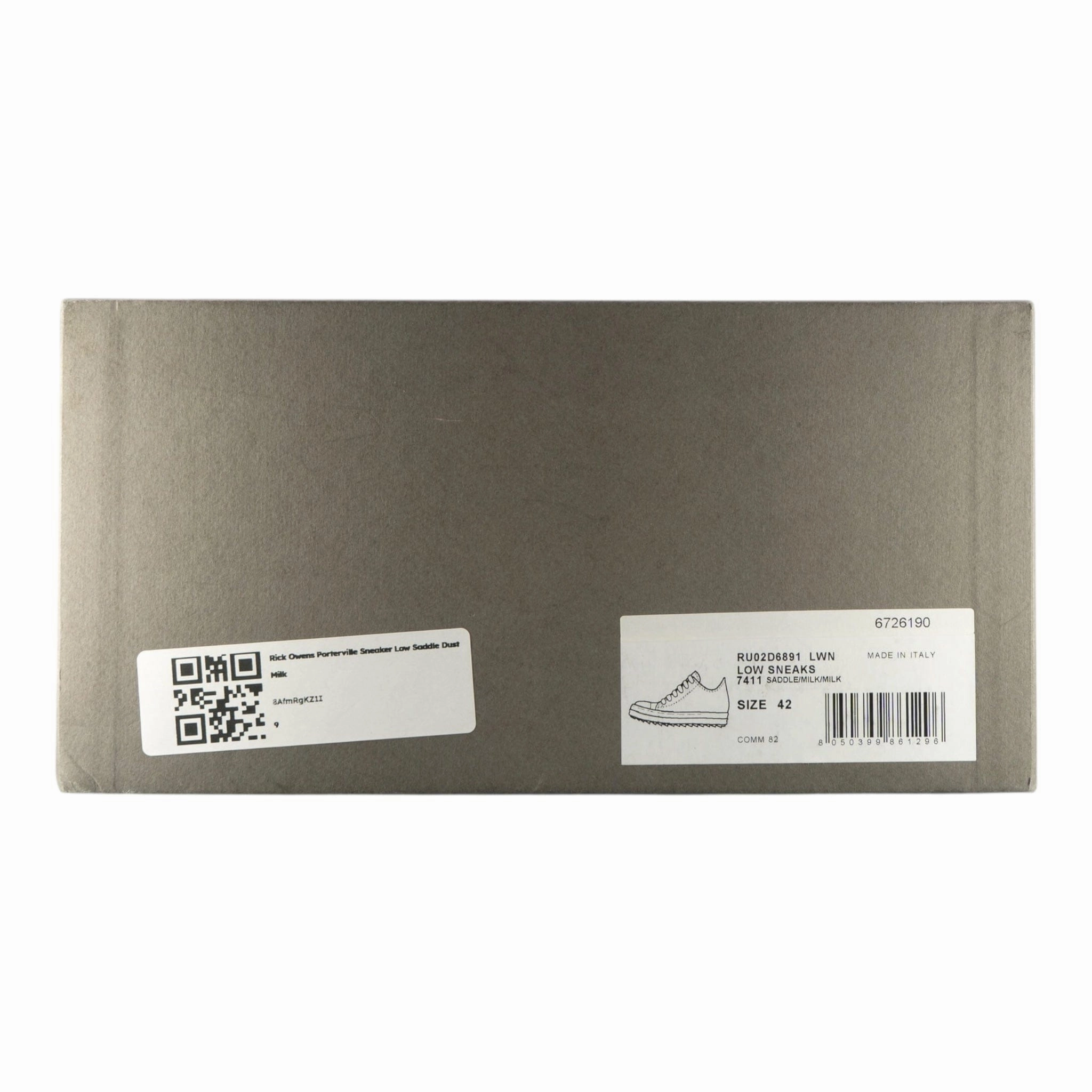 Rick Owens Porterville Sneaker Low Saddle Dust Milk Pre-Owned