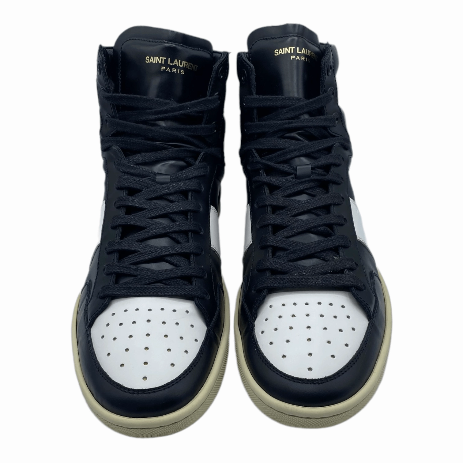 Saint Laurent SL/10H Black/White Pre-Owned