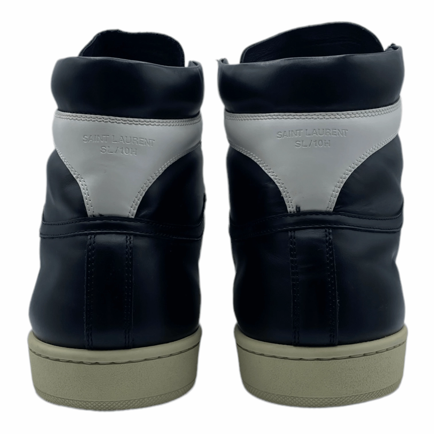 Saint Laurent SL/10H Black/White Pre-Owned