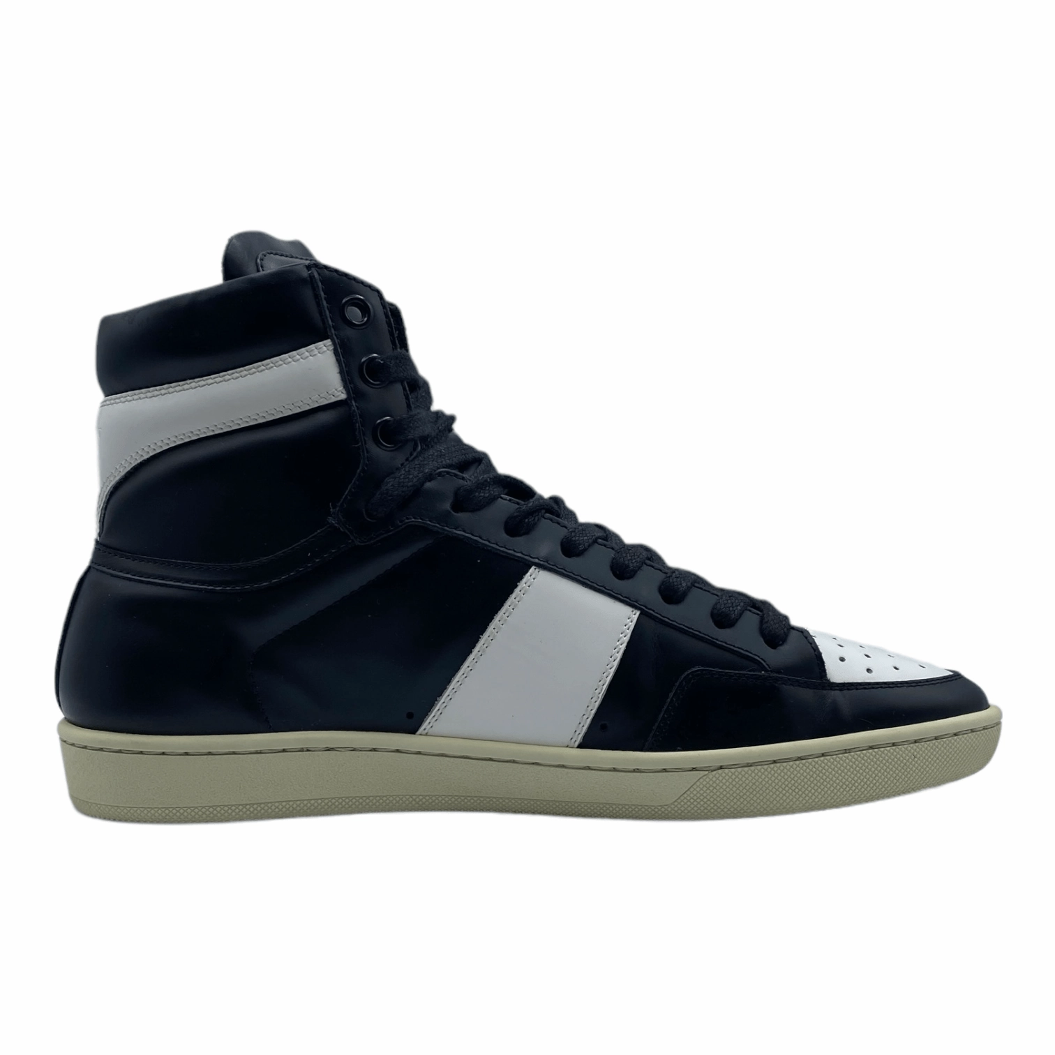 Saint Laurent SL/10H Black/White Pre-Owned