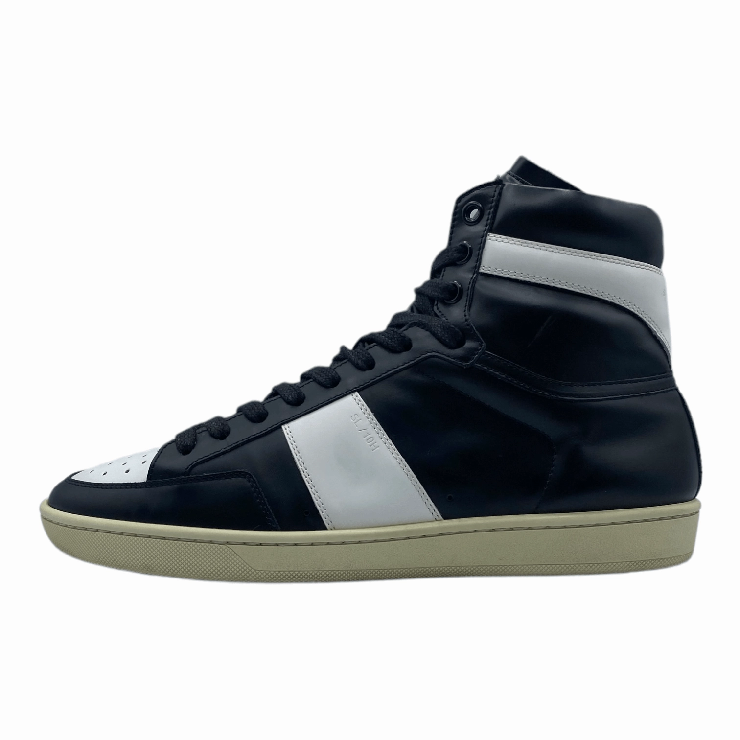 Saint Laurent SL/10H Black/White Pre-Owned