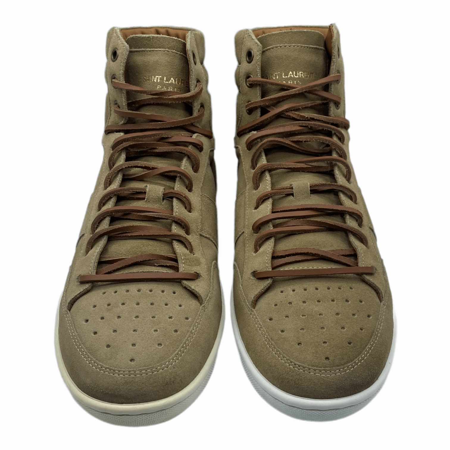 Saint Laurent SL/10H Tan Suede Pre-Owned