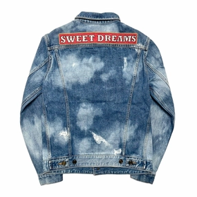 Saint Laurent Sweet Dreams Denim Jacket Blue Pre-Owned