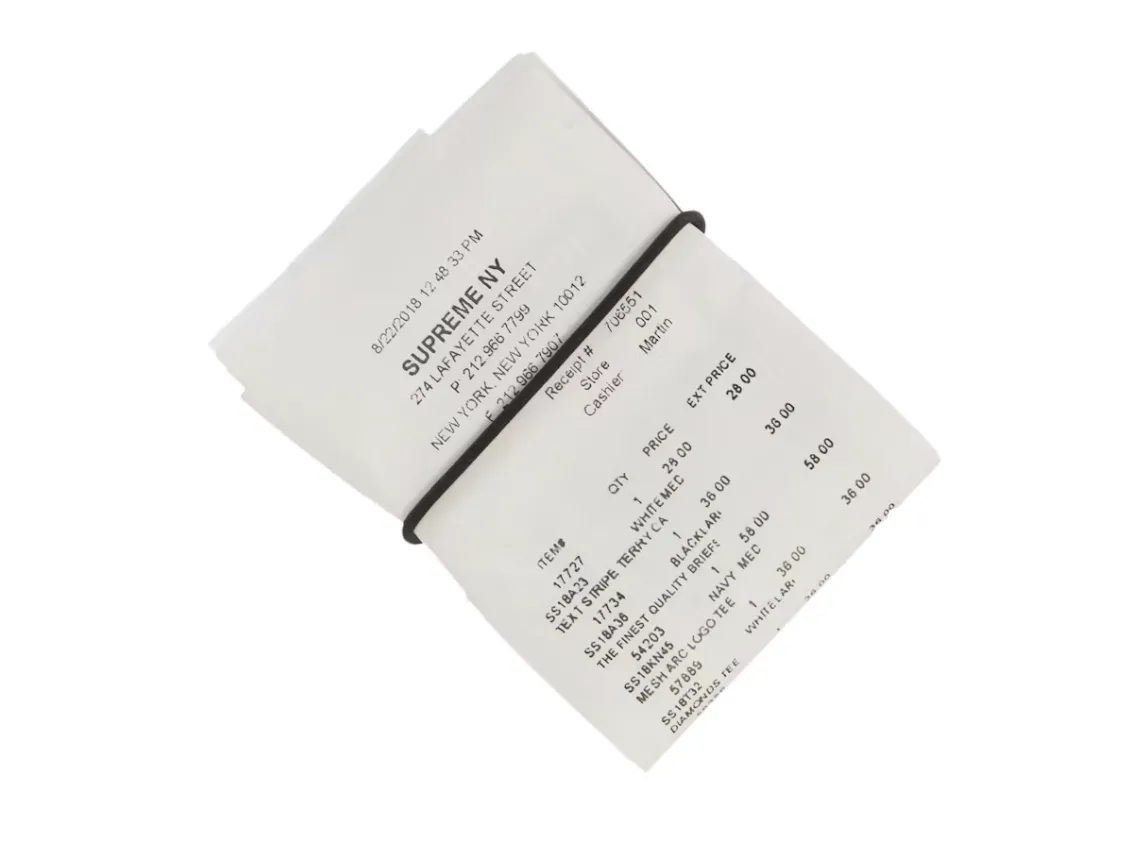 Supreme MM6 Maison Margiela Receipt Wallet Multicolor