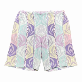 Supreme Abstract Textured Knit Shorts Pale Blue Pre-Owned