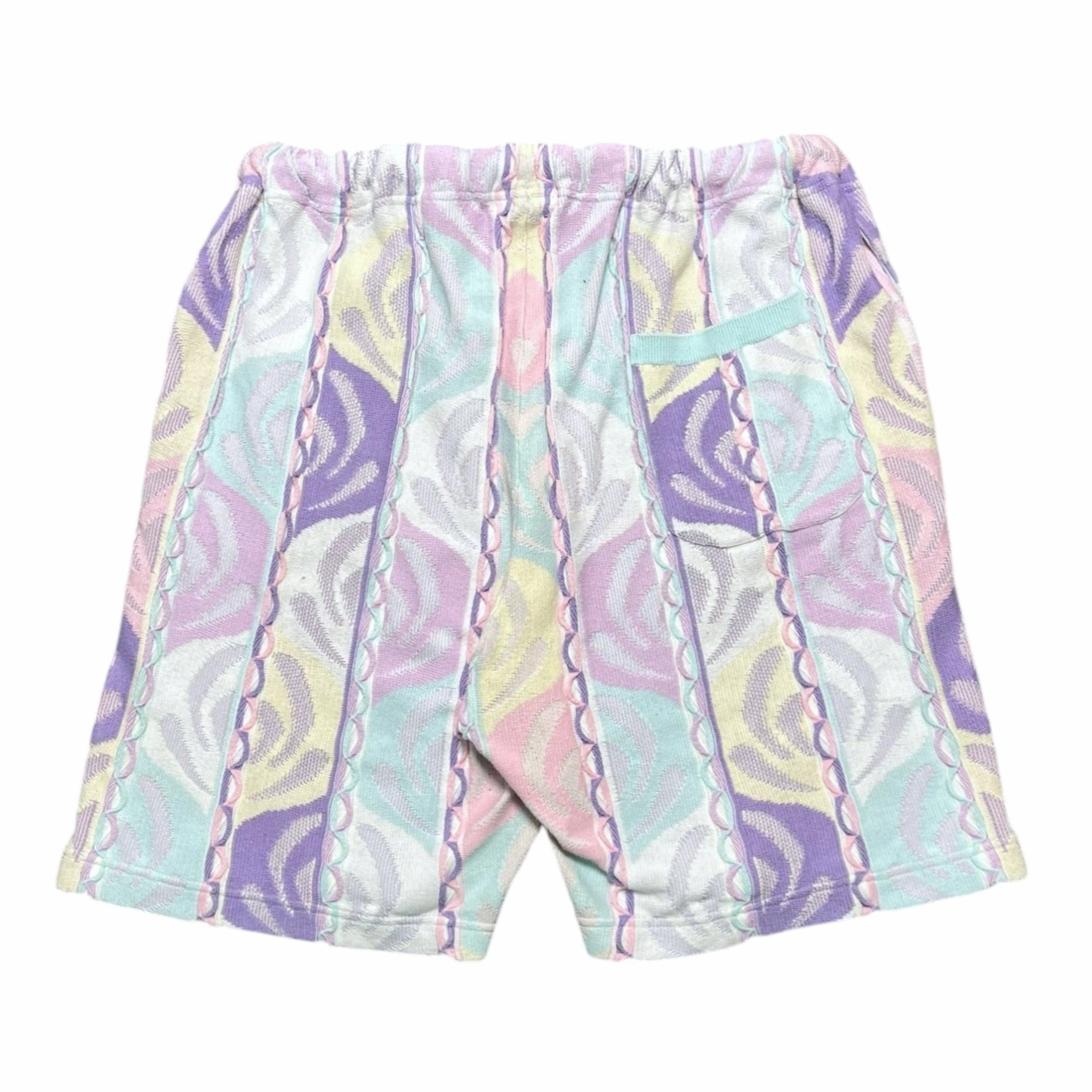 Supreme Abstract Textured Knit Shorts Pale Blue Pre-Owned