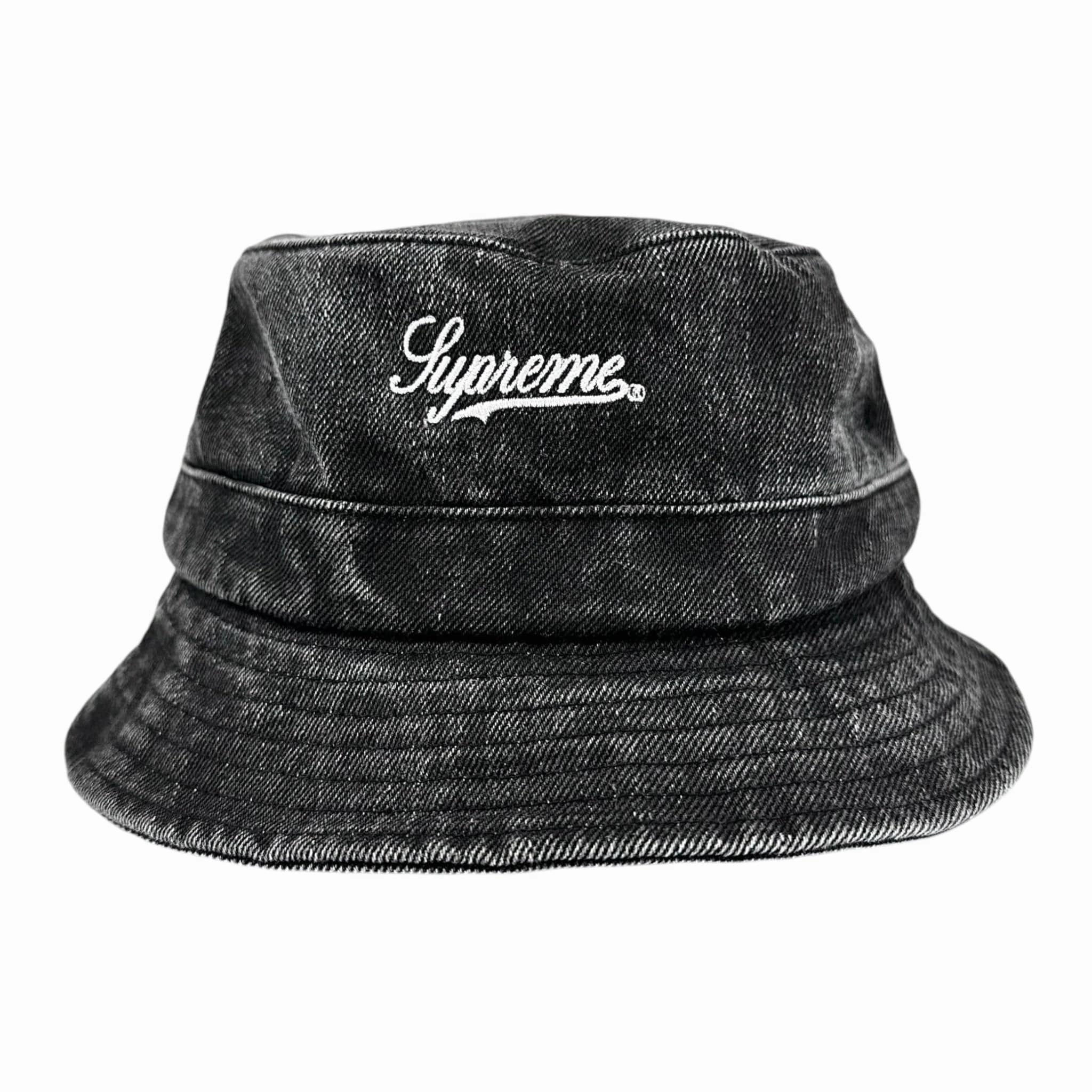 Supreme Coated Denim Bucket Hat Black