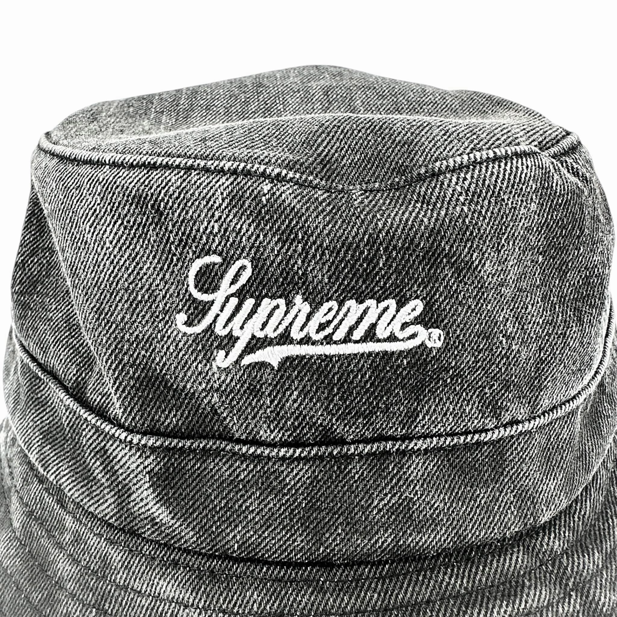 Supreme Coated Denim Bucket Hat Black
