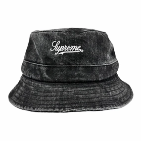 Supreme Coated Denim Bucket Hat Black