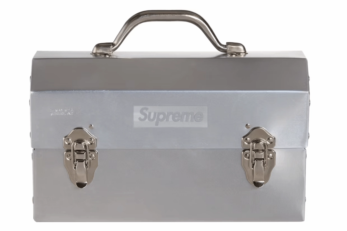 Supreme L. May MFG Inc. Miner's Lunchbox Silver