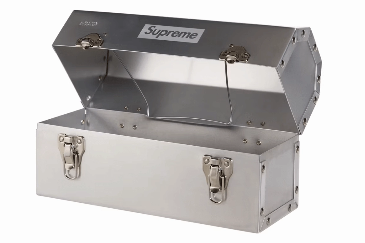 Supreme L. May MFG Inc. Miner's Lunchbox Silver