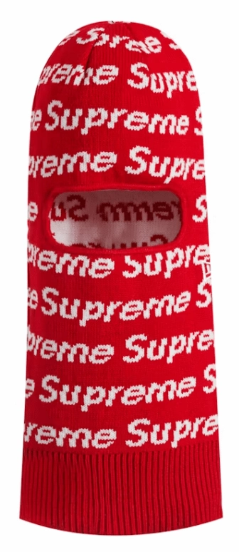 Supreme New Era Repeat Balaclava Red
