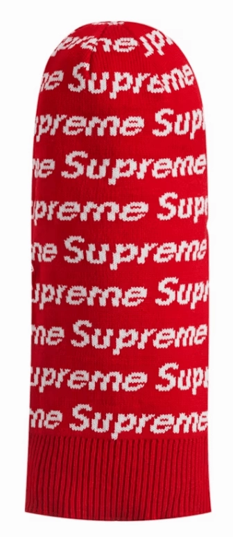Supreme New Era Repeat Balaclava Red