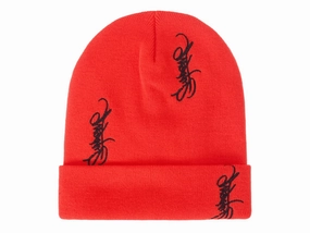 Supreme Tag Beanie Bright Orange