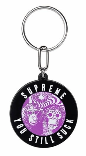 Supreme You Still Suck Keychain Black
