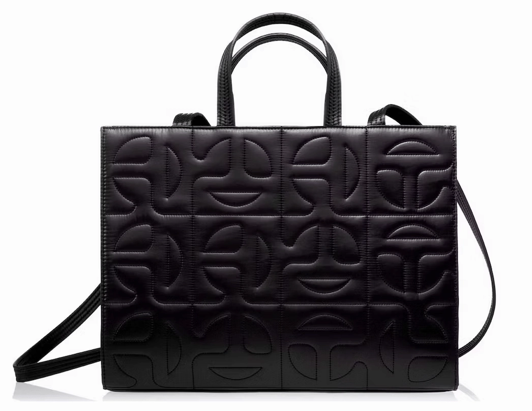 Telfar x Moose Knuckles Quilted Large Shopper Black