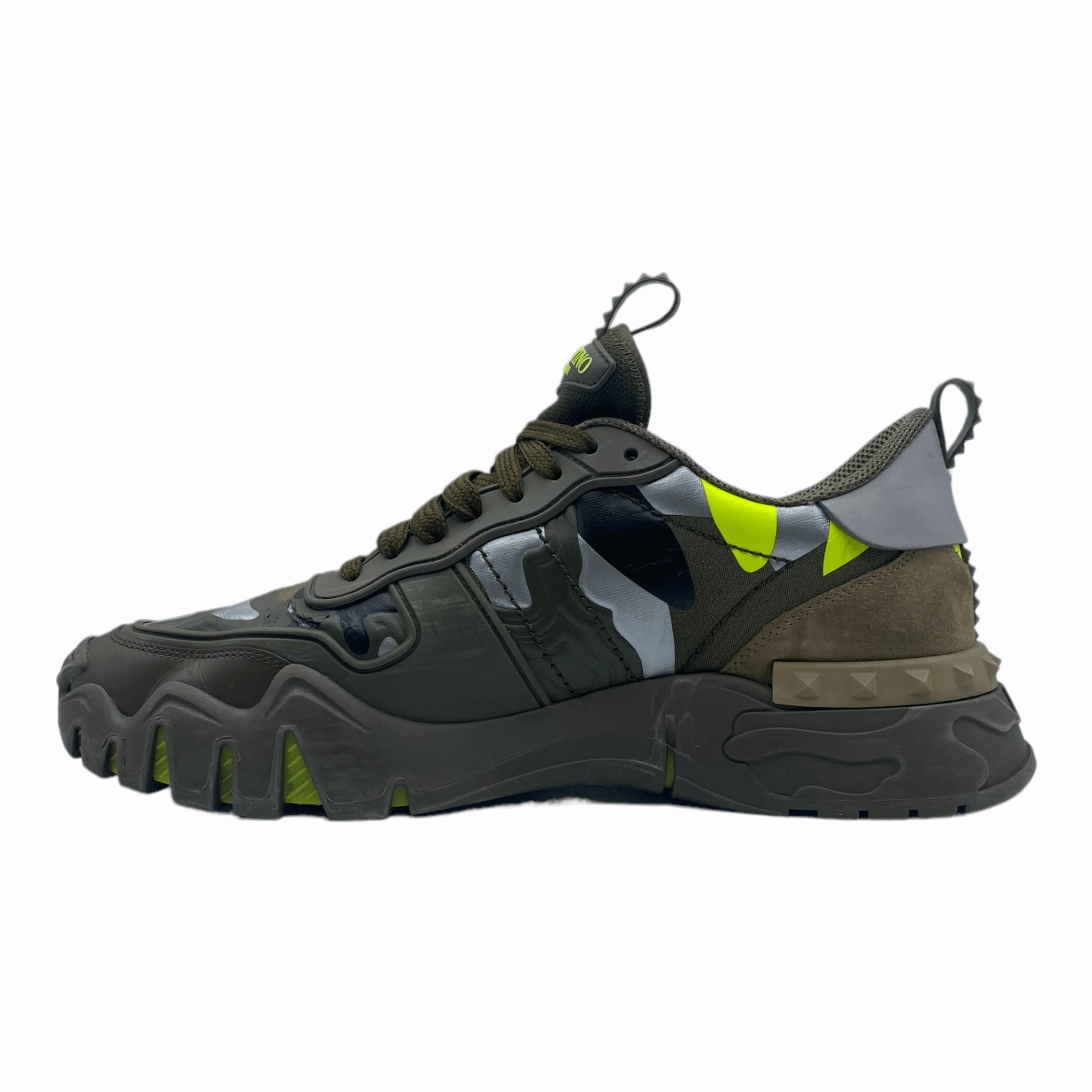 Valentino Garavani Camouflage Rockrunner Plus Sneaker Green Pre-Owned