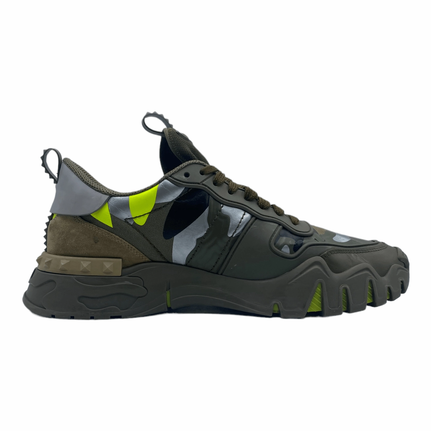 Valentino Garavani Camouflage Rockrunner Plus Sneaker Green Pre-Owned