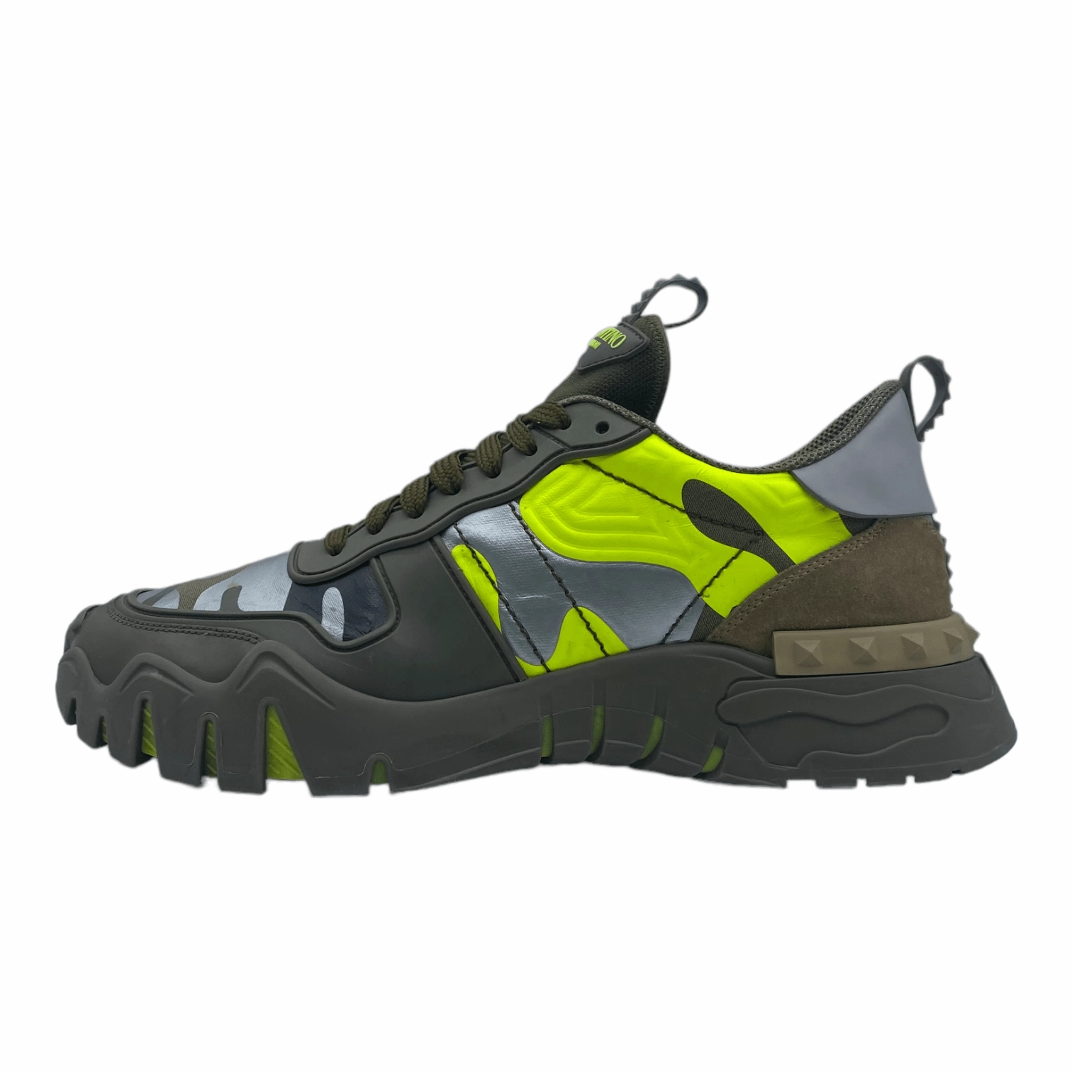 Valentino Garavani Camouflage Rockrunner Plus Sneaker Green Pre-Owned