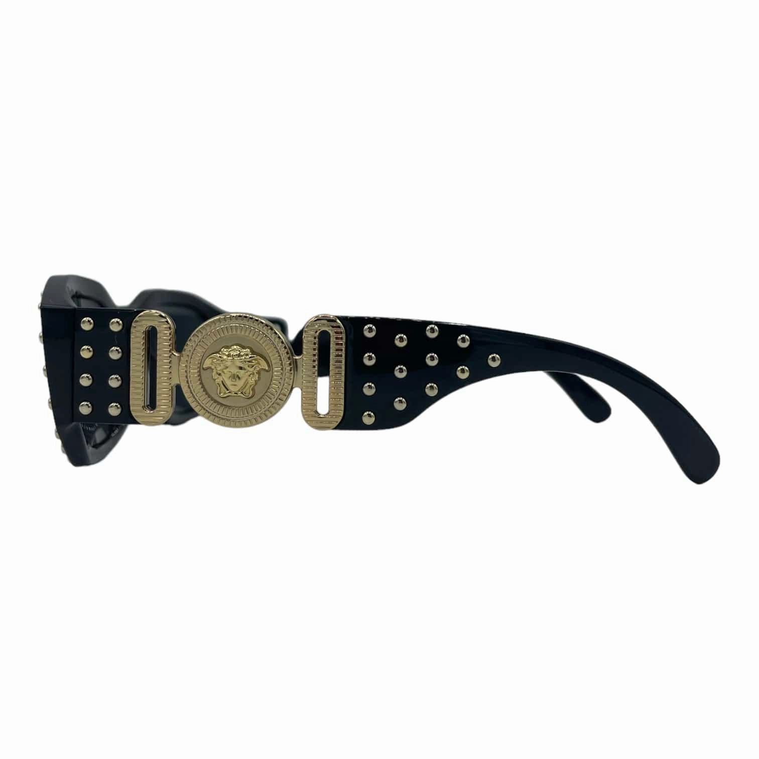 Versace Studded Acetate Sunglasses Black (W)