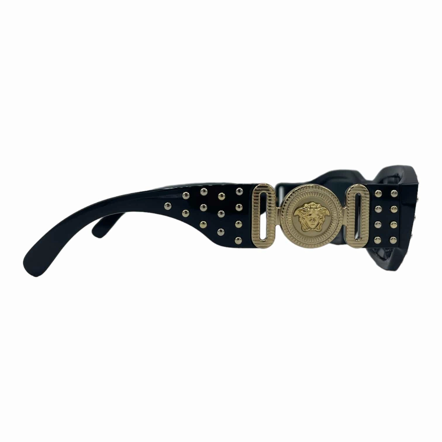 Versace Studded Acetate Sunglasses Black (W)